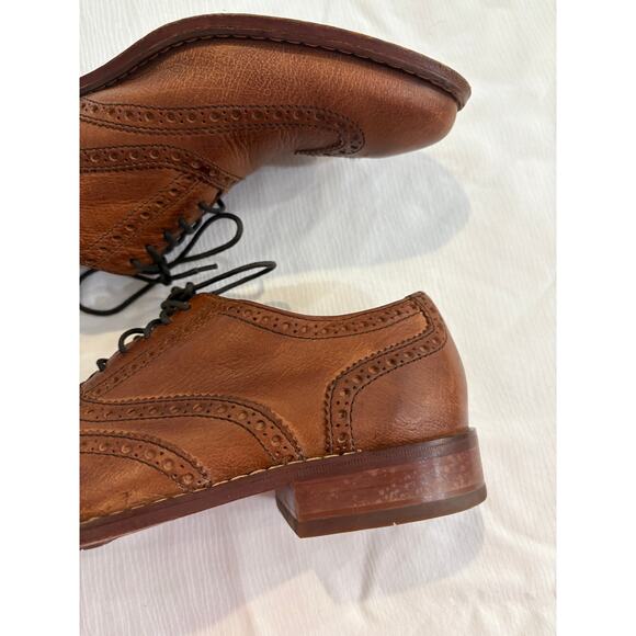 Cole Haan Air Colton Wing Tip Oxfords Shoes Distressed Brown C10027 Mens 8 M main image 6
